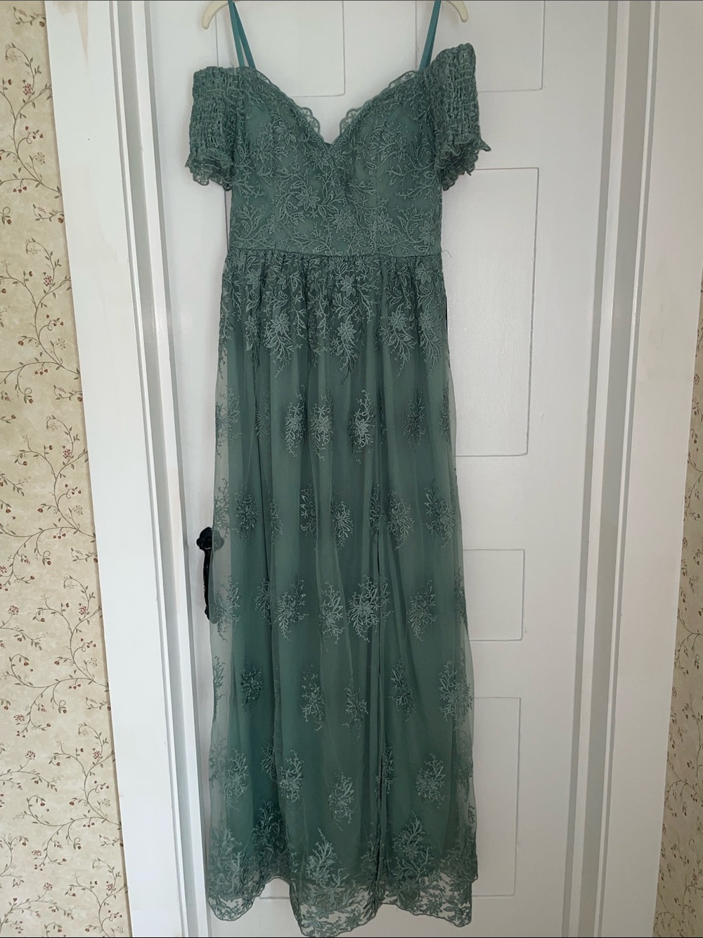 Soieblu Green Embroidered Dress